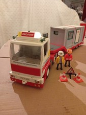 Playmobil 3935 Gigant Tieflader mit Blinklicht und Baucontainer
