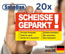 SCHEISSE GEPARKT!  Lustige