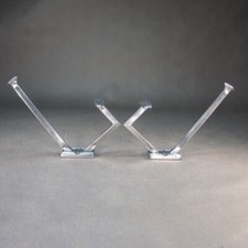 ZWEI Art Deco Garderobenhaken ca 1914 Antik Wandgarderobe Vintage Kleiderhaken