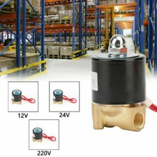 1/4 Magnetventil Messing 12V/24V/220V Stromlos Geschlossen Für Wasser Luft Gas