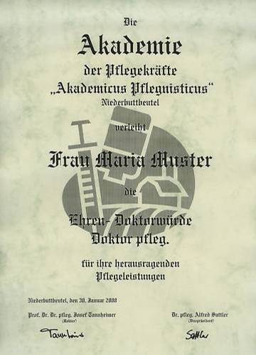 Diplom urkunde ehren doktor - diplom,