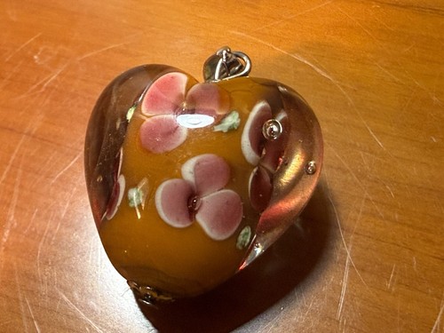 Murano glas anhänger herz - murano,