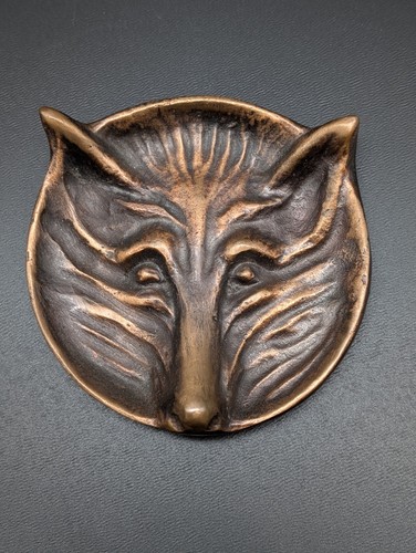 Bronze kopf wolf - bronze,
