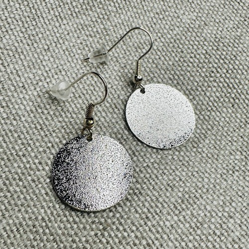 Ohrringe rund silber - , glitzer