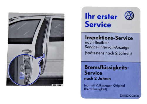 Original aufkleber ihr - vw,
