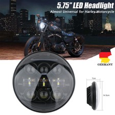 5-3/4" 5.75"Motorrad LED Projektor Hi/Lo Haupt Scheinwerfer Für Harley E-Geprüft