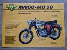 Flyer Broschüre Maico MD 50 Werbung 1970er Jahre