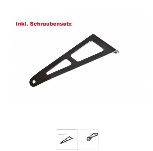 Auspuffhalter alu schwarz - auspuffhalter,