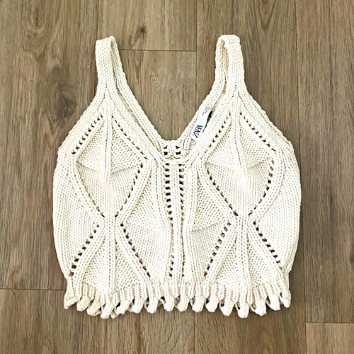 Zara damen trägertop strick - zara,