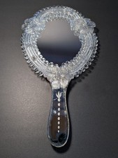Murano glass hand mirror /