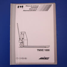 MIC TMXE1000 Elektro Scheren Hubwagen Ersatzteilkatalog Ersatzteilliste 1991