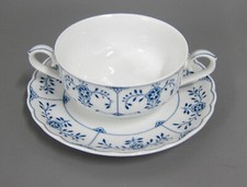 Suppentasse mit UT Tasse Tirschenreuth Salzburg Musselmat blau