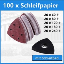100X Schleifdreiecke Dreieck