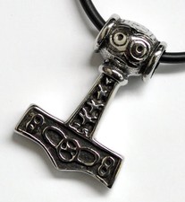 Thors Hammer Thorhammer Anhänger Edelstahl Kette Königskette Mjölnir Wikinger