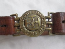 Gürtel mit Koppelschloß - Pfadfinder+-innen - Scouts France - Lilie Kruckenkreuz