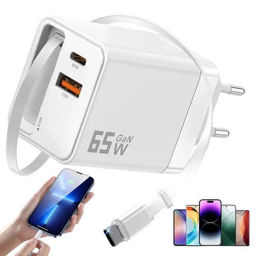 Weißes 65w usb - weißes, ladegerät