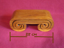 3er-Set Massivholz Orient Sockel Schriftrolle Bonsai-Basis Ständer bis 25cm