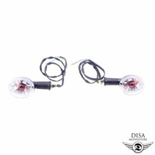 2x Blinker Universal links rechts vorne hinten für Roller Mofa Moped CPI Tomos