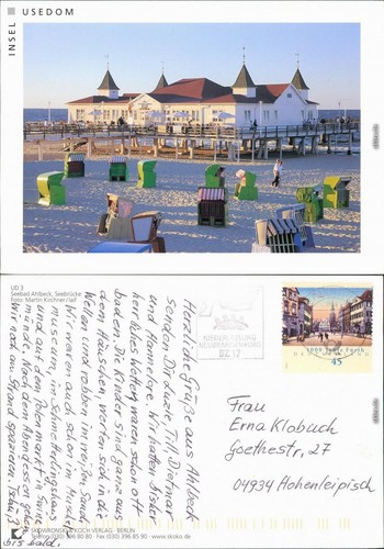 Ansichtskarte ahlbeck - ahlbeck, (usedom)