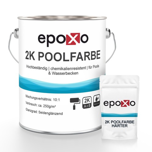 Epoxo poolfarbe epoxidharz - 2k,