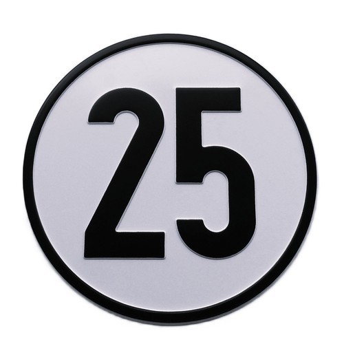Kmh geschwindigkeitsschild - 25,