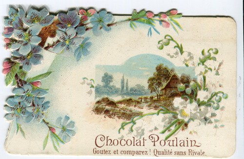 Oblaten scrap die cut chromo