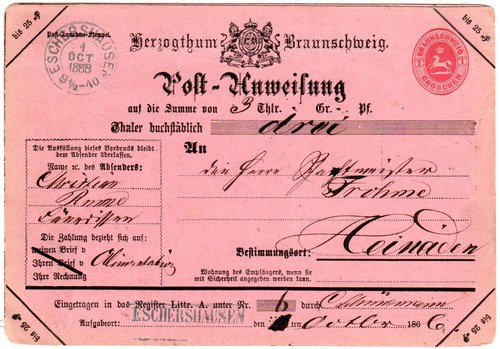 Braunschweig 1866 gebr 1 gr - 1866,, gebr.