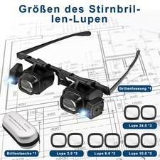24x LED Uhrmacherlupe Juwelier