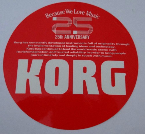 Werbe aufkleber korg - werbe-aufkleber, 25th