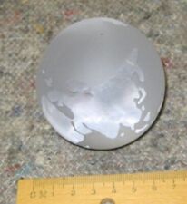 Briefbeschwerer Weltkugel aus Glas Kontinente Poliert Ozeane Matt Rund 6,6cm