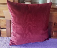 Neu!Schöne Couch Sofa Kissen Poly BW ca.38x38cm 2-Tlg.bordo-samt Ladenrestposten