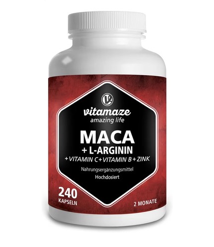 Vitamaze maca arginin 240 - maca, l-arginin
