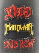 Patches-Set Classic Heavy Metal 3er Set  (Dio, Manowar, Skid Row) Patch