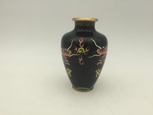 Cloisonne vase mit drachen - vase,