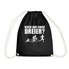 Bock Auf Einen Dreier Spruch Triathlon Turnbeutel