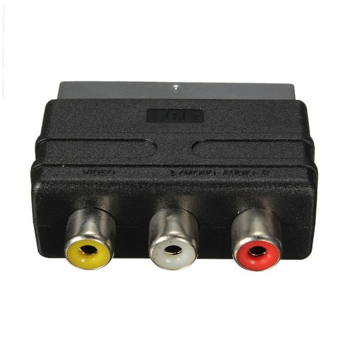 Scart stecker auf rca - 3,