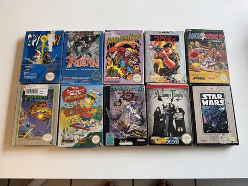 Nintendo nes games - 10, ovp