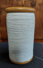 Antike Holzspule 14 Cm Weißer