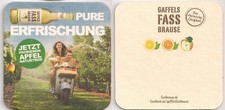 Gaffel Kölsch - Bierdeckel "Fassbrause" - "Apfel naturtrüb"