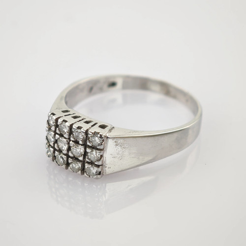 Extravaganter weißgold ring - extravaganter, weißgold-ring