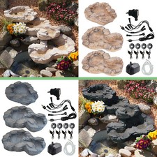 BACHLAUF GARTENBRUNNEN SOLAR SPRINGBRUNNEN WASSERFALL GARTEN TEICH WASSERSPIEL