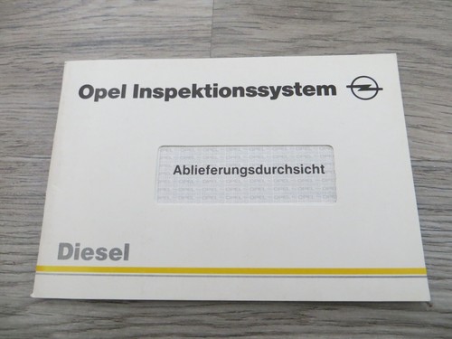 Opel serviceheft neu - opel,