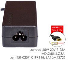NETZTEIL LENOVO 65W 20V 3,25A FÜR EDGE E431 E440 E531 E540 M738