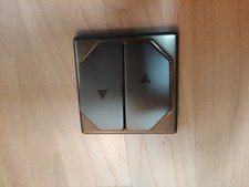 Merten Octocolor Jalousie Wippe, Bronze mit Rahmen + Goldring...TOP Zustand