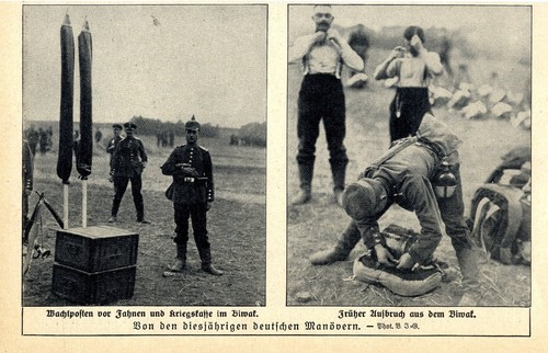 Deutsche manövern wachposten - deutsche,