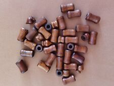 Set Holzperlen Deko Stange Für Wandteppich Holz Röhre DIY Basteln Braun 30x53 mm