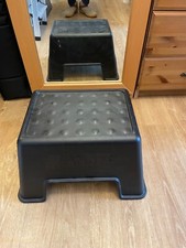 IKEA BOLMEN Hocker Kindertritt Kinder Stufe schwarz Tritthocker Badezimmerhocker