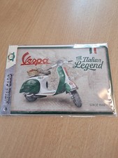 Blechpostkarte 10x14 OVP VESPA