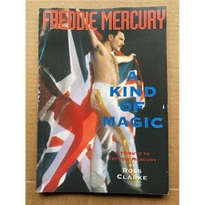 FREDDIE MERCURY A KIND OF MAGIC BOOK 1991 Ross Clarke tribute photobook with loa