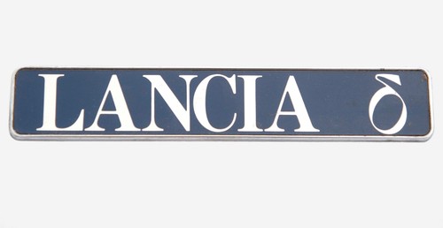 Lancia delta logo nameplate - lancia,